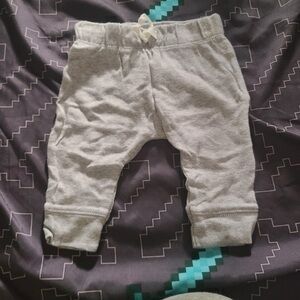 Gray Jogger Sweatpants with Elastic Waistband